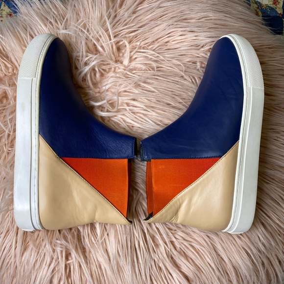 UNITED NUDE Womens Blue and Beige Slip On Size 9.5 - Picture 5 of 9